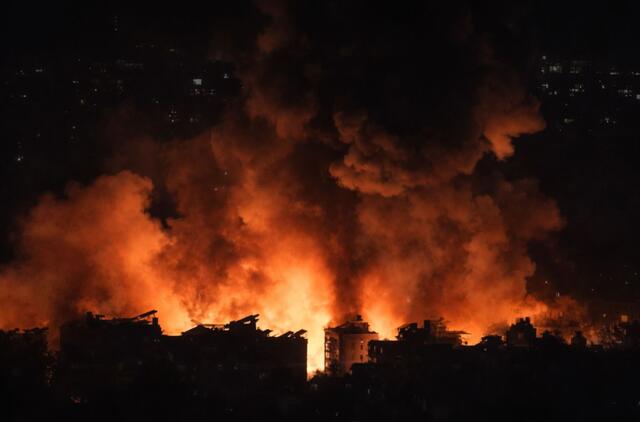 Gaisras Rusijoje po dronų atakos