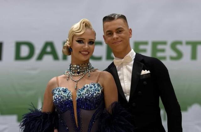 Šokėjai Tauras Grigaliūnas ir Gabrielė Uldukytė