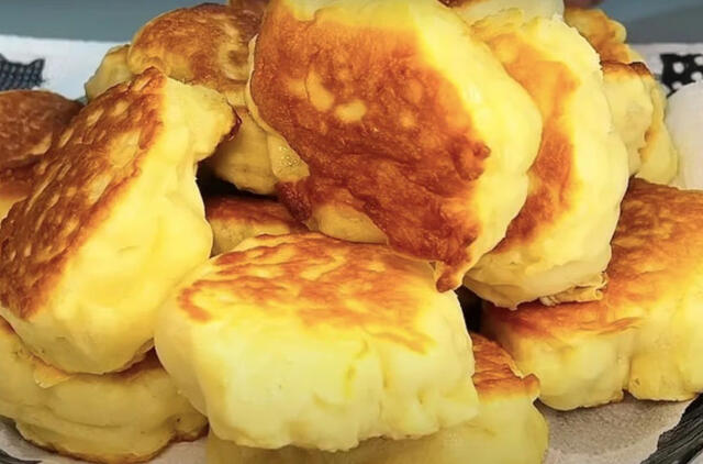 Blynai kaip bandelės pusryčiams per 5 minutes