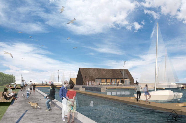 JUODKRANTĖS uosto vizualizacija