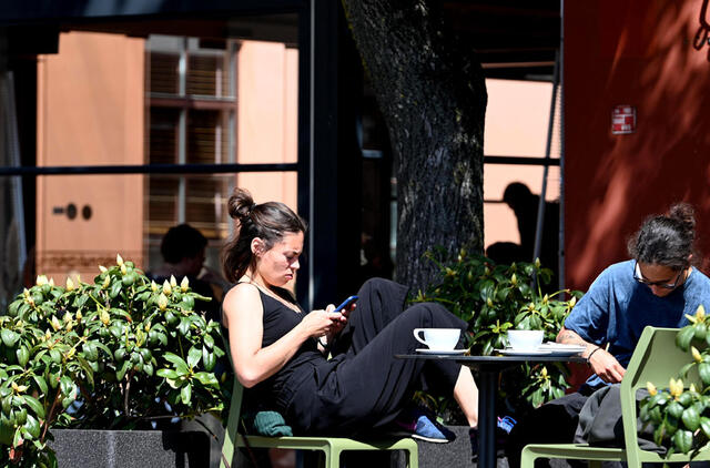 Lauko kavinė, žmonės, Klaipėdos senamiestis