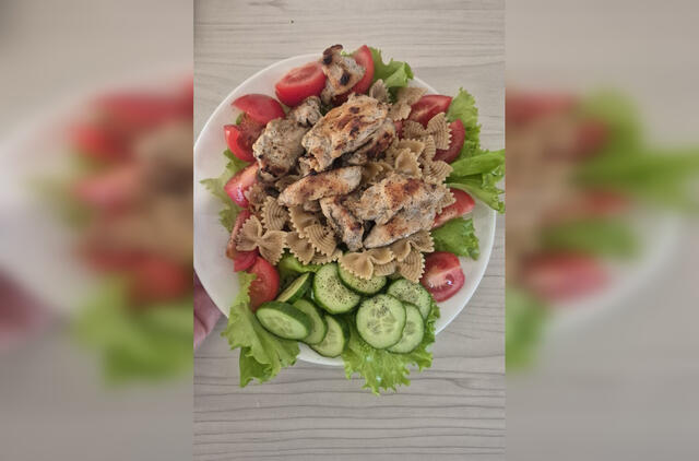 makaronai su vištiena