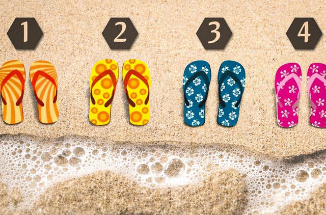 Kokios šlepetės, tokios ir atostogos: testas atskleis idealų jūsų poilsio maršrutą