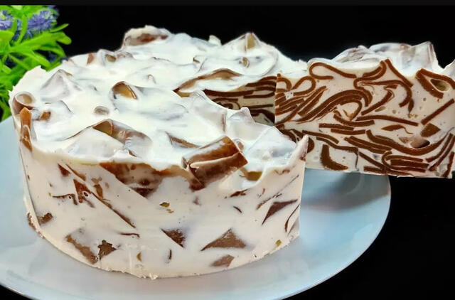 aminame tortą be kepimo ir be biskvitų