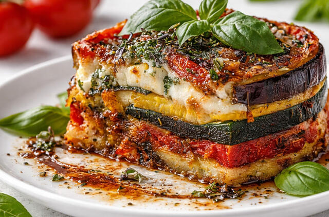 Daržovių tortas be tešlos