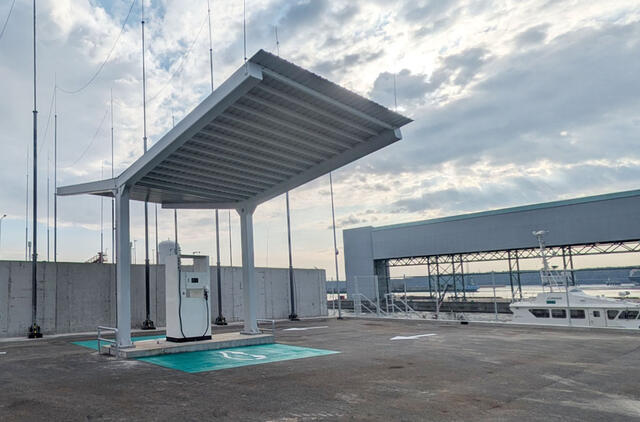 Vandenilio stotelė, Klaipėdos uostas