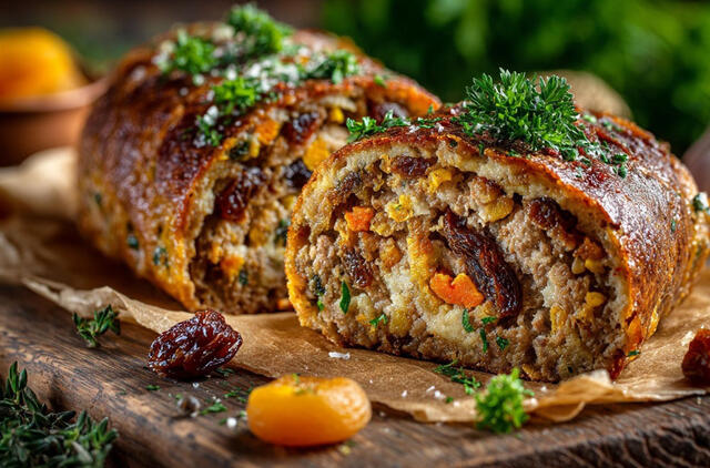  Sultingas mėsos vyniotinis su įdaru