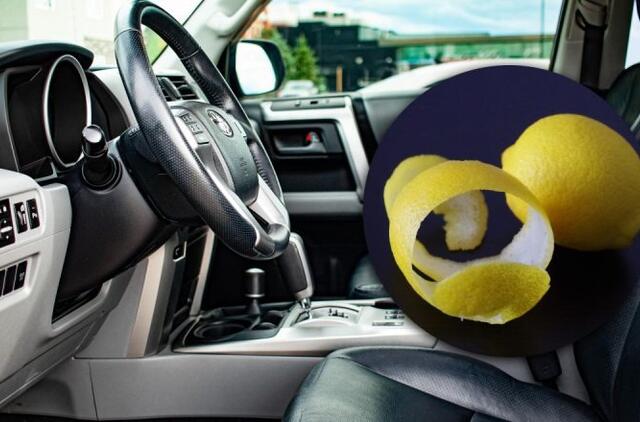 Citrinos žievelė automobilyje