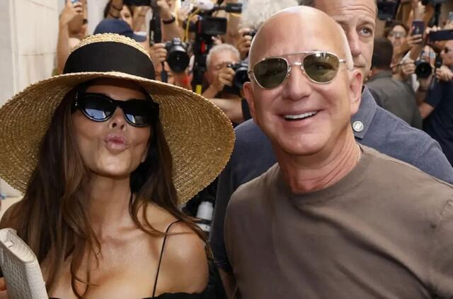 Jeffas Bezosas su žmona Lauren Sanchez