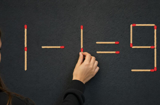 17 sekundžių apmąstymams: ši užduotis su degtukais gali suklaidinti net matematiką