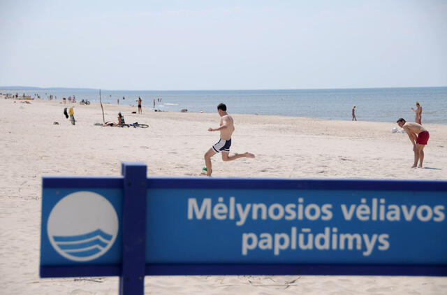 Klaipėda, pajūris, paplūdimys, mėlynoji vėliava