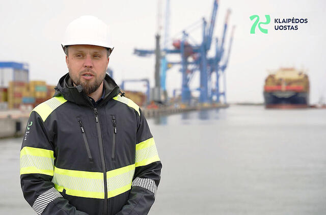 Uosto direkcijos projektų vadovas Šarūnas Stirbys