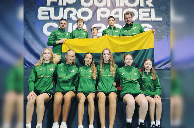 Slėnio padelio akademijos atstovai - Lietuvos rinktinės nariai