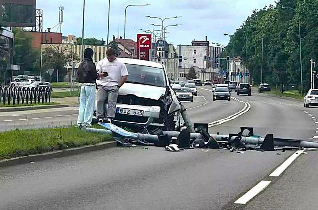 Avarija miesto gatvėje