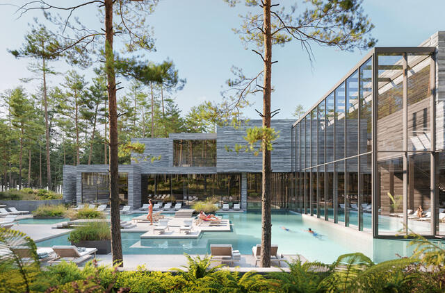 Hilton, viešbutis, spa, projektas