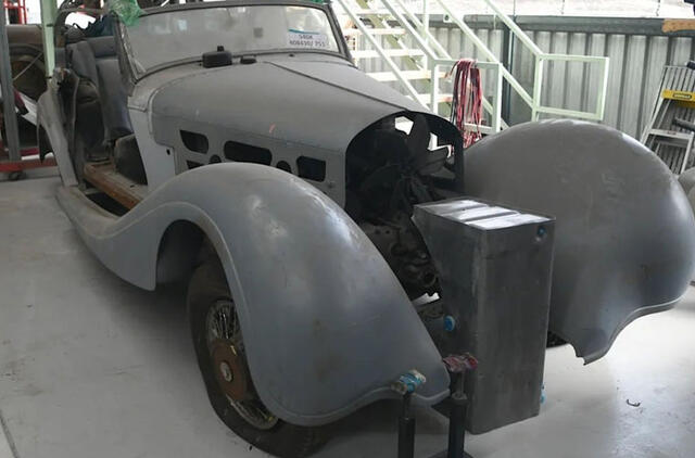 „Mercedes-Benz 540K Special Roadster“ prieš restauraciją 