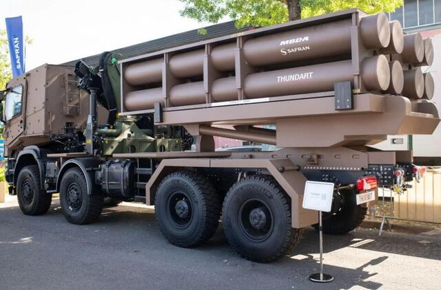 Prancūzijos raketinės artilerijos sistema „THUNDART“