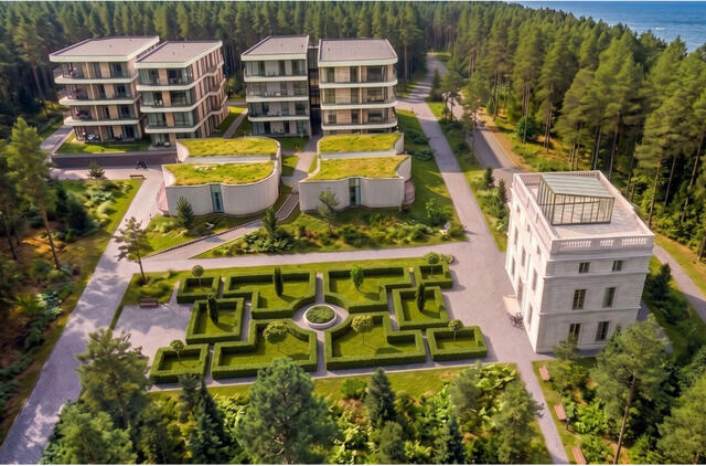 Palanga, nauji apartamentai, projektas