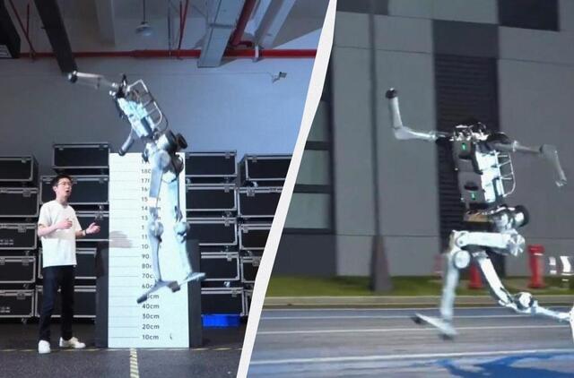 Kinijoje pristatytas į žmogų panašus robotas