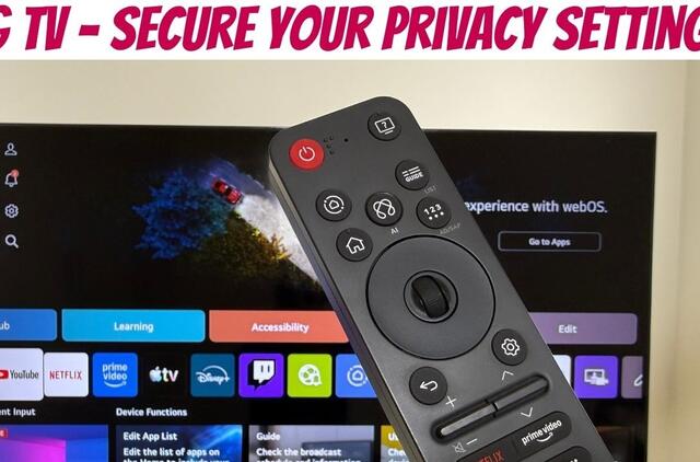LG TV klausosi pokalbių